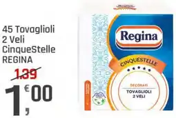 Supermercati Dok 45 Tovaglioli 2 Veli CinqueStelle REGINA offerta