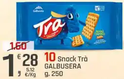 Supermercati Dok 10 Snack Trà GALBUSERA offerta