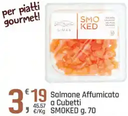 Supermercati Dok Salmone Affumicato a Cubetti SMOKED offerta