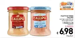 Spazio Conad Filetti di tonno CALLIPO offerta