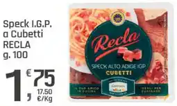 Supermercati Dok Speck I.G.P. a Cubetti RECLA offerta