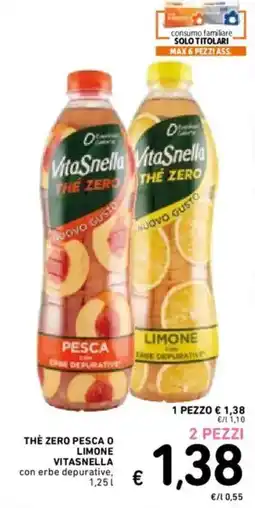 Spazio Conad The zero pesca o limone VITASNELLA offerta