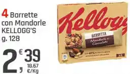 Supermercati Dok 4 Barrette con Mandorle KELLOGG'S offerta