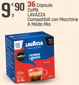 Supermercati Dok 36 Capsule Caffè LAVAZZA Compatibili con Macchine A Modo Mio offerta