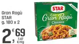 Supermercati Dok Gran Ragù STAR offerta
