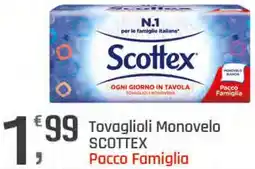 Supermercati Dok Tovaglioli Monovelo SCOTTEX offerta