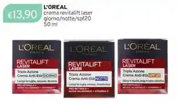 Sirene Blu L'OREAL crema revitalift laser giorno/notte/spf20 offerta