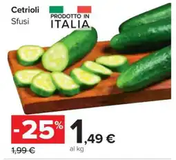 Carrefour Cetrioli offerta