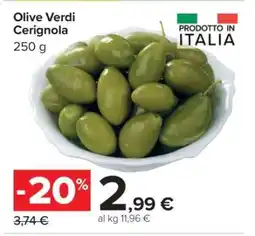 Carrefour OLIVE VERDI CERIGNOLA offerta