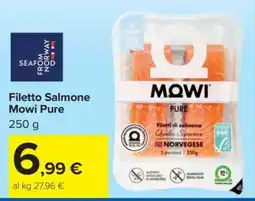 Carrefour Filetto Salmone Mowi Pure offerta