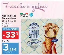 Carrefour Cono 5 Stelle Sammontana offerta
