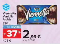Carrefour VIENNETTA VANIGLIA ALGIDA offerta