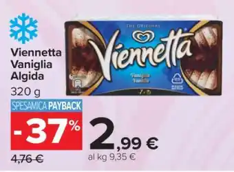 Carrefour VIENNETTA VANIGLIA ALGIDA offerta