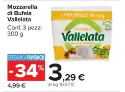 Carrefour Mozzarella di Bufala Vallelata offerta