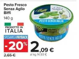 Carrefour Pesto Fresco Senza Aglio Biffi offerta