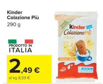 Carrefour KINDER COLAZIONE PIÙ offerta
