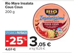 Carrefour Rio Mare Insalata Cous Cous offerta