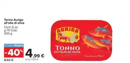Carrefour Tonno Auriga all’Olio di Oliva offerta