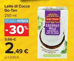 Carrefour Latte di cocco Go-Tan offerta