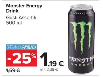 Carrefour MONSTER Energy Drink offerta