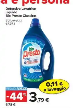Carrefour Bio Presto Classico offerta