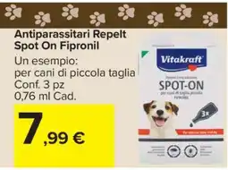 Carrefour Antiparassitari Repelt Spot On Fipronil offerta