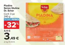 Carrefour Piadina Senza Glutine Dr. Schar offerta