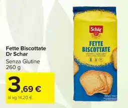 Carrefour Fette Biscottate Dr Schar offerta