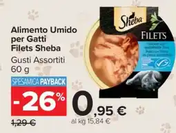 Carrefour Alimento umido per gatti Filets Sheba offerta
