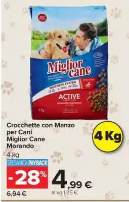Carrefour Crocchette con Manzo per Cani Miglior Cane Morando offerta