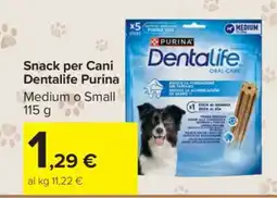 Carrefour Snack per Cani Dentalife Purina offerta