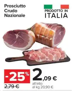 Carrefour Prosciutto Crudo Nazionale offerta