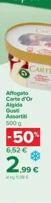 Carrefour Affogato Carte d’Or Algida Gusti Assortiti offerta