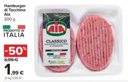 Carrefour Hamburger di tacchino Aia offerta
