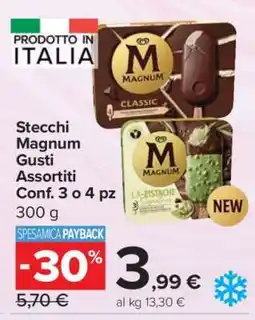 Carrefour Stecchi Magnum Gusti Assortiti offerta