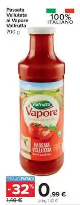Carrefour Passata Vellutata al Vapore Valfrutta offerta