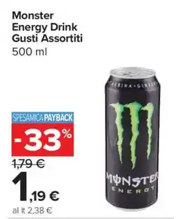 Carrefour Monster Energy Drink Gusti Assortiti offerta