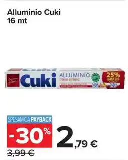 Carrefour ALLUMINIO CUKI offerta