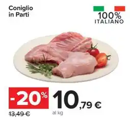 Carrefour CONIGLIO IN PARTI offerta