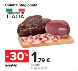 Carrefour Culatta Stagionata offerta