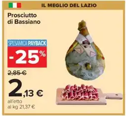 Carrefour Prosciutto di Bassiano offerta