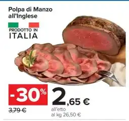Carrefour Polpa di Manzo all’Inglese offerta