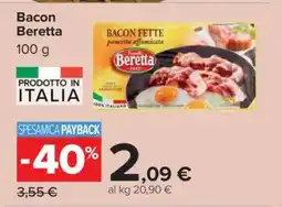 Carrefour Bacon Beretta offerta