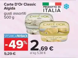 Carrefour Carte D’Or Classic Algida offerta
