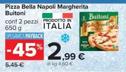 Carrefour Pizza Bella Napoli Margherita Buitoni offerta