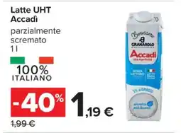 Carrefour Latte UHT Accadì offerta
