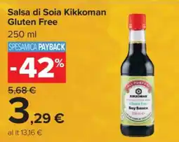 Carrefour Salsa di Soia Kikkoman Gluten Free offerta