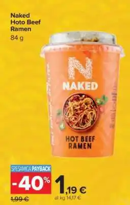 Carrefour Naked Hoto Beef Ramen offerta