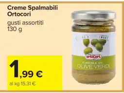 Carrefour Creme spalmabili Ortocori offerta