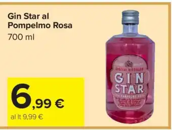 Carrefour Gin Star al Pompelmo Rosa offerta